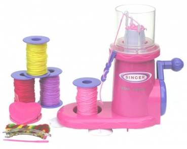 Kinder Strickliesl mit Kurbel - Strickmaschine