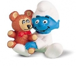 Baby mit Teddy Schlumpf 20205 von Schleich