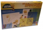 Biene Maja Zeichenschablonen mit Buntstiften und Papier