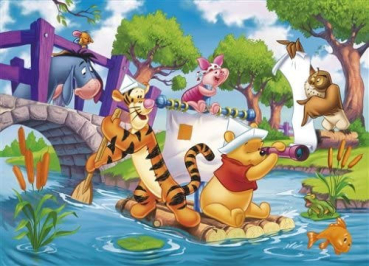 Clementonie 23536 - Winnie Puuh Puzzle Maxi 104 Teile 68 x 48 cm Pooh Bär