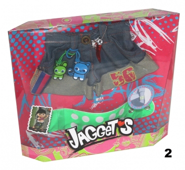 Jaggets Jeanshose mit grünem Armband für Famosa Jaggets Puppen