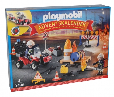 Playmobil 9486 - Adventskalender Feuerwehreinsatz auf der Baustelle