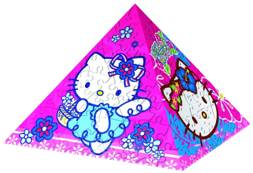 Preview: Ravensburger Hello Kitty 3D Puzzle Pyramide Pyramidenpuzzle