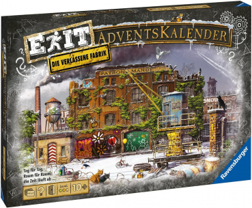 Ravensburger 18233 - Adventskalender Exit Die verlassene Fabrik