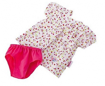 Zapf Creation 805206 - Baby Born Kleid weiss pink mit Höschen