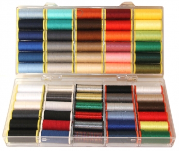 60 Spulen Nähgarn Transparent Glanz Elastisch Gummi Zwirn