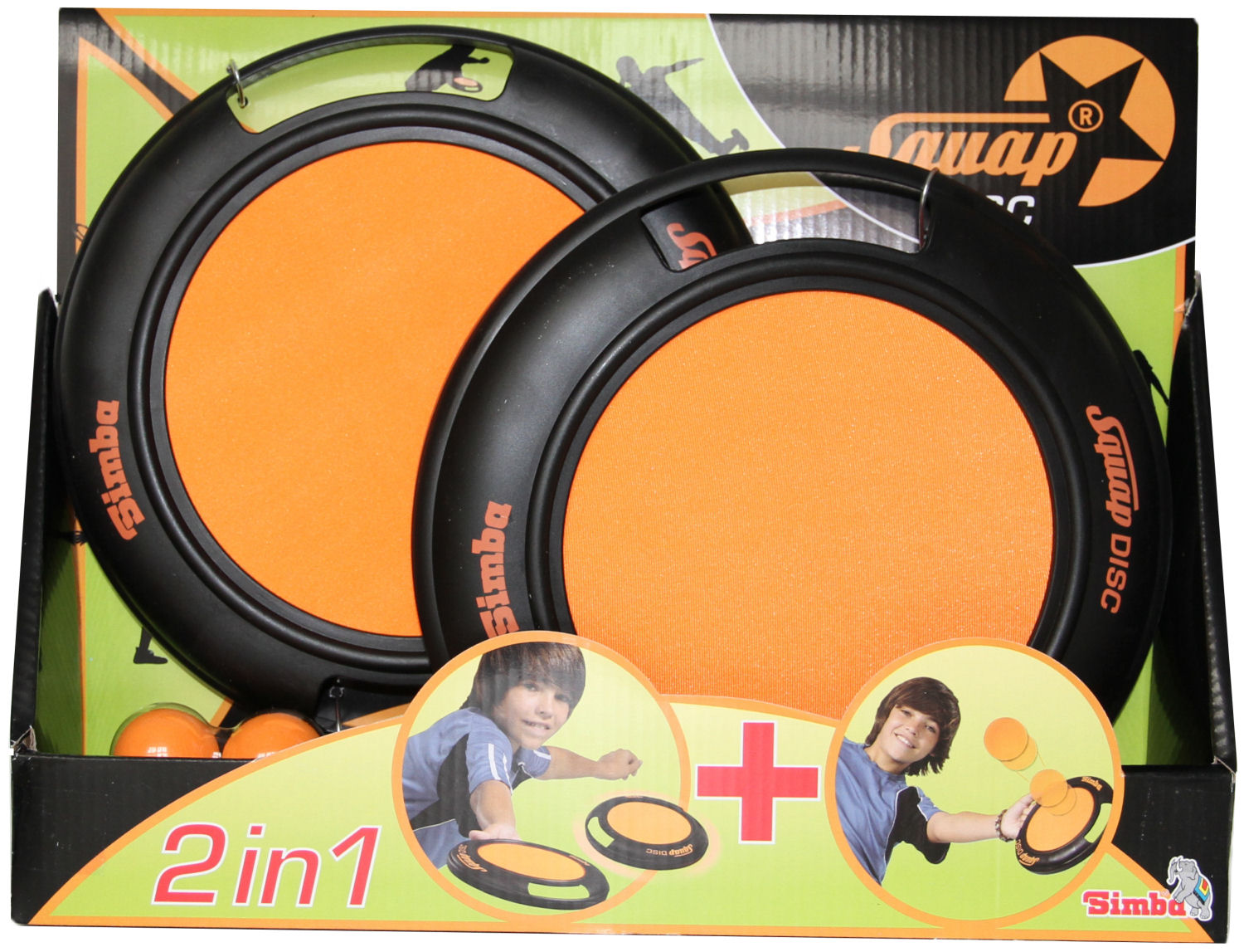 Squap Disc Set Ballspiel NEUWARE Tennisspiel Wurfscheibe Frisbee Simba Fangspiel 