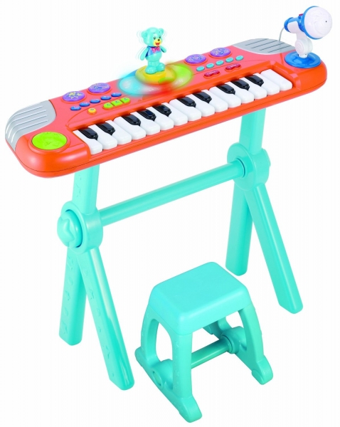 Kinderkeyboard - Standkeyboard mit Tanzbär und Mikrofon