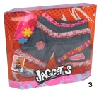 Jaggets Jeanshose mit Blumen-Armband für Famosa Jaggets Puppen